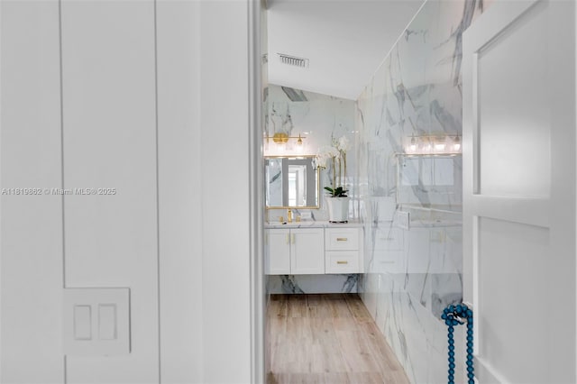 126 Villa Bella Dr, Islamorada, FL 33036 - full bath with vanity and a marble finish shower