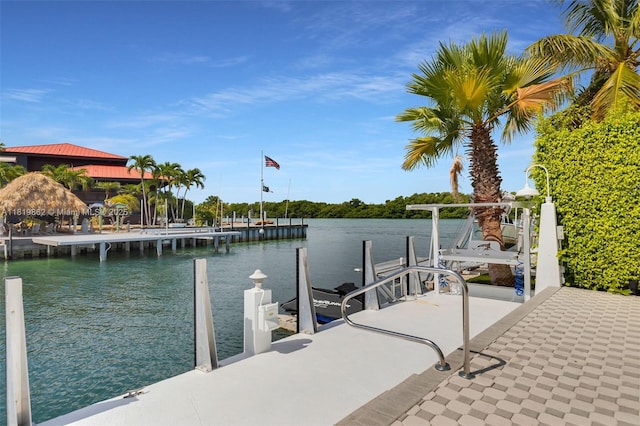 126 Villa Bella Dr, Islamorada, FL 33036 - dock with a water view and boat lift