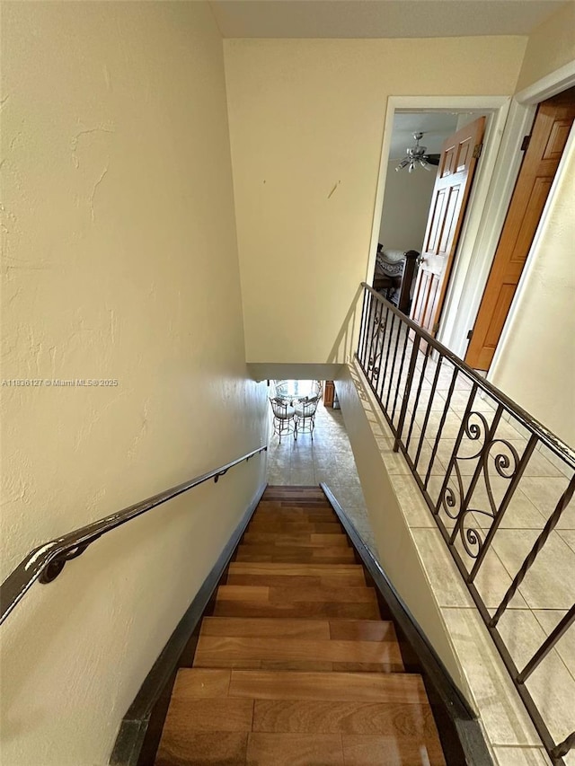 6707 Brookline Dr Unit 6707, Hialeah, FL 33015 - staircase with wood finished floors