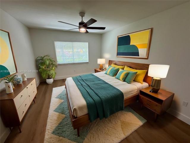 4780 Pine Tree Dr Unit U-2, Miami Beach, FL 33140 - bedroom featuring wood finished floors and ceiling fan