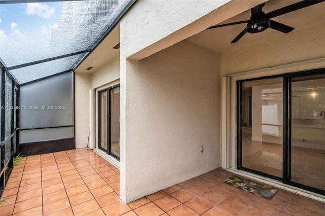 21160 Mainsail Cir Unit H12, Aventura, FL 33180 - view of patio featuring a ceiling fan