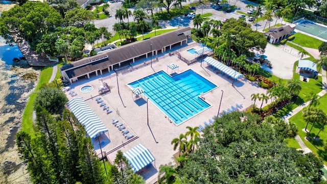 3137 S Carambola Cir S Unit 2369, Coconut Creek, FL 33066 - bird's eye view of a pool area