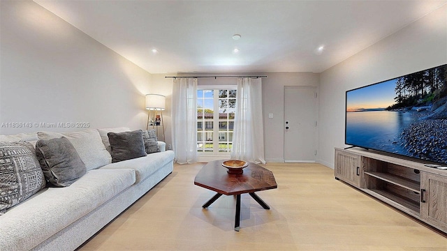 10824 N Kendall Dr Unit S28, Miami, FL 33176 - living area with light wood-type flooring and recessed lighting