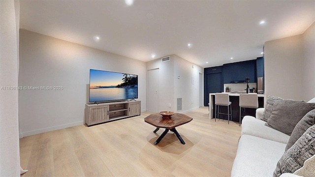10824 N Kendall Dr Unit S28, Miami, FL 33176 - living area with light wood-type flooring and recessed lighting