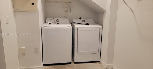 2452 Centergate Dr Unit 103, Miramar, FL 33025 - laundry room with independent washer and dryer and baseboards