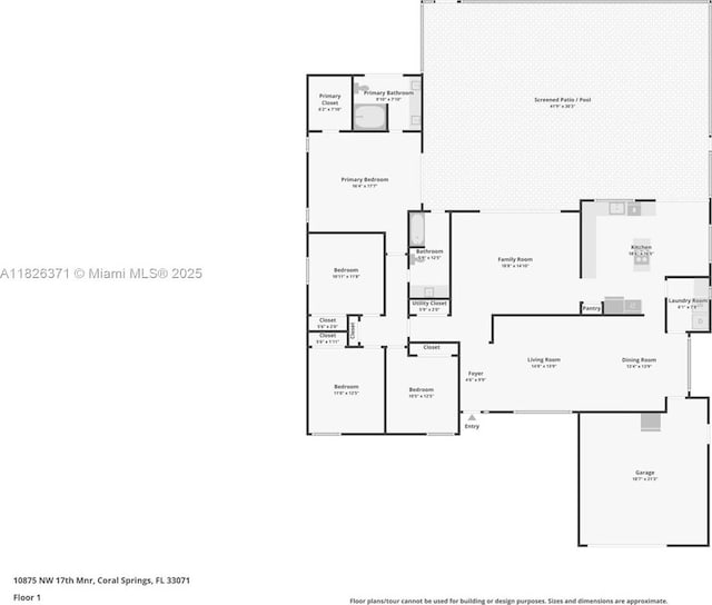 10875 NW 17th Mnr, Coral Springs, FL 33071 - view of home floor plan