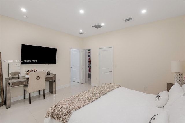 401 SW 91st Ave, Miami, FL 33174 - bedroom with light tile patterned flooring and recessed lighting