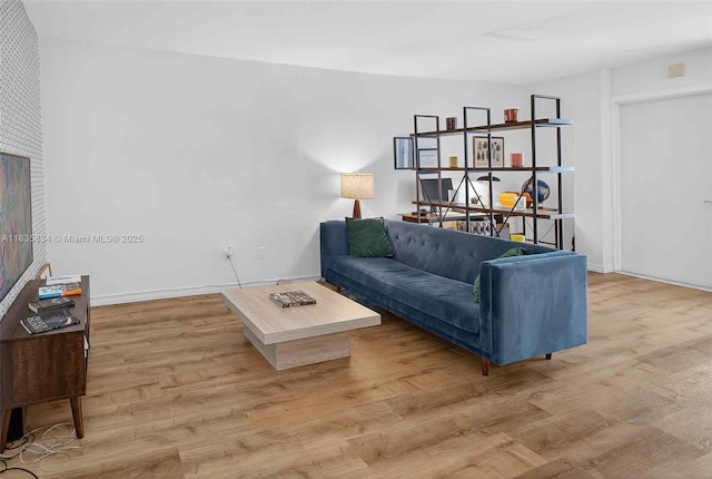 1340 Lincoln Rd Unit 403, Miami Beach, FL 33139 - living room with wood finished floors and baseboards
