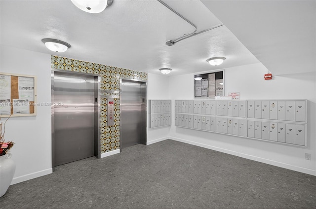 1340 Lincoln Rd Unit 403, Miami Beach, FL 33139 - view of community with mail area and wallpapered walls