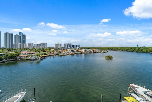 400 Sunny Isles Blvd Unit 616, Sunny Isles Beach, FL 33160 - water view featuring skyline