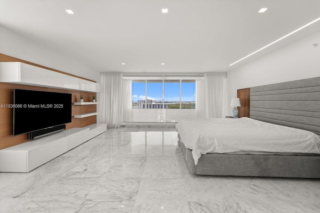 400 Sunny Isles Blvd Unit 2008, Sunny Isles Beach, FL 33160 - bedroom with marble finish flooring and floor to ceiling windows