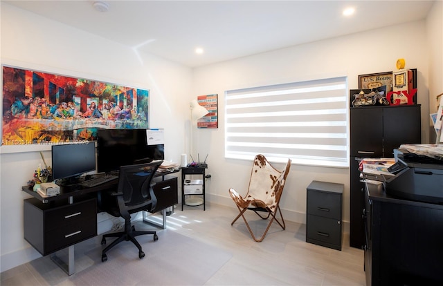 380 Morningside Dr, Miami Springs, FL 33166 - office with recessed lighting and baseboards