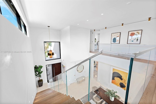 1510 Stillwater Dr, Miami Beach, FL 33141 - corridor with plenty of natural light and recessed lighting