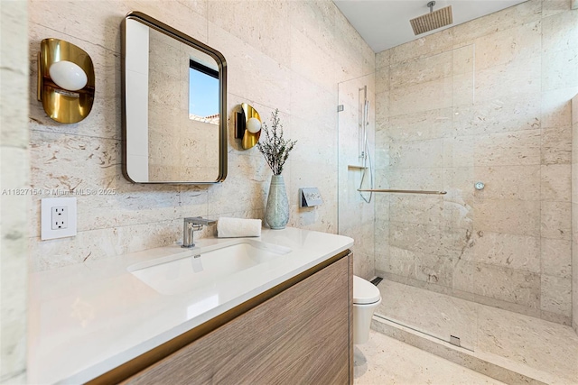1510 Stillwater Dr, Miami Beach, FL 33141 - bathroom with vanity and a tile shower