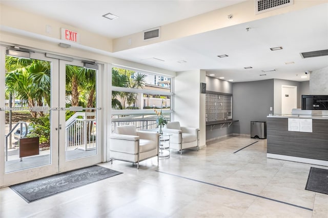 816 NW 11th St Unit 1101, Miami, FL 33136 - reception area featuring french doors