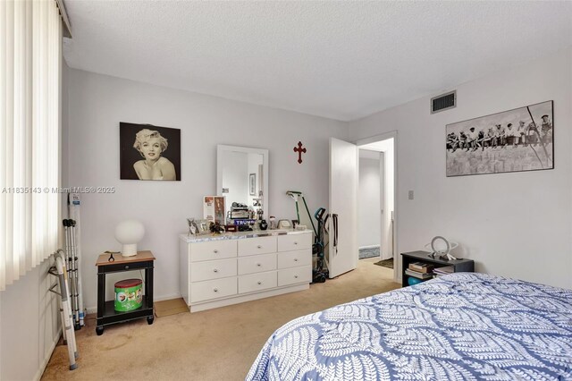 2831 SW 87th Ave Unit 702, Davie, FL 33328 - bedroom with light carpet and a textured ceiling