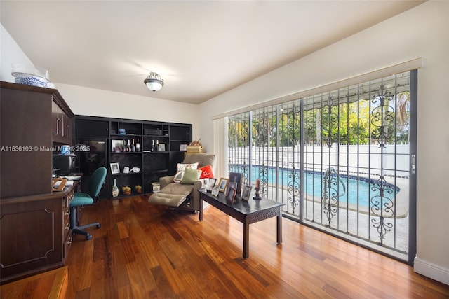 811 SW 25th Rd, Miami, FL 33129 - office area with wood finished floors
