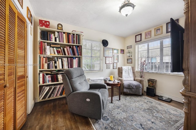 811 SW 25th Rd, Miami, FL 33129 - living area featuring wood finished floors and baseboards