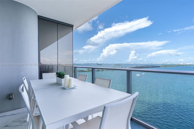 3131 NE 7th Ave Unit 1202, Miami, FL 33137 - balcony featuring a water view