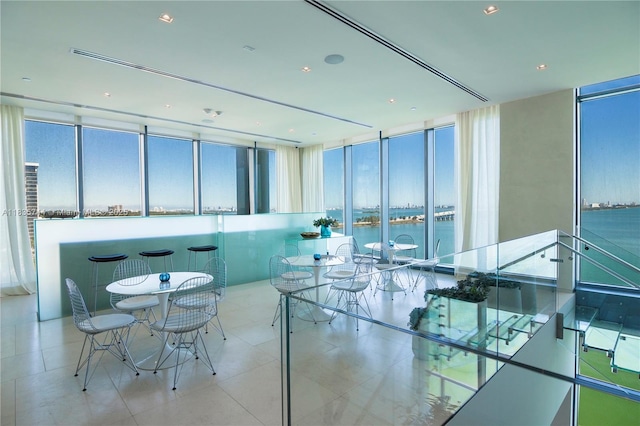 3131 NE 7th Ave Unit 1202, Miami, FL 33137 - dining room featuring expansive windows