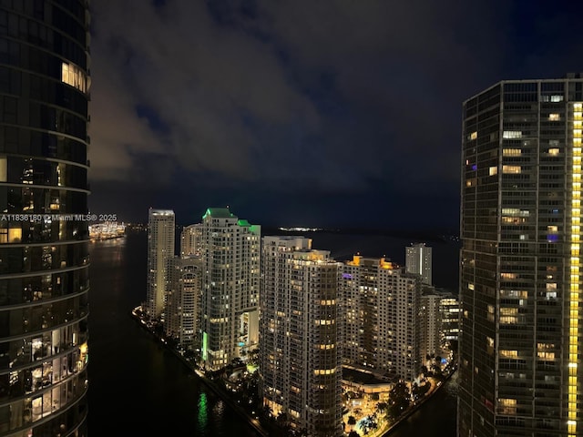 200 Biscayne Boulevard Way Unit 4603, Miami, FL 33131 - view of city featuring a view of city lights and a large body of water