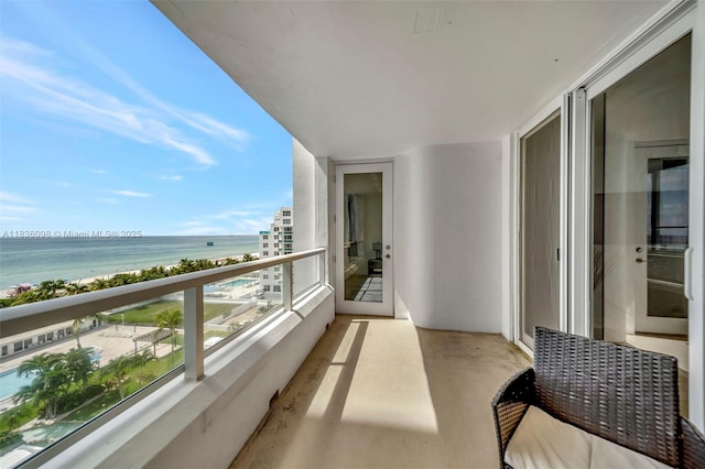 5005 Collins Ave Unit 815, Miami Beach, FL 33140 - balcony with a water view