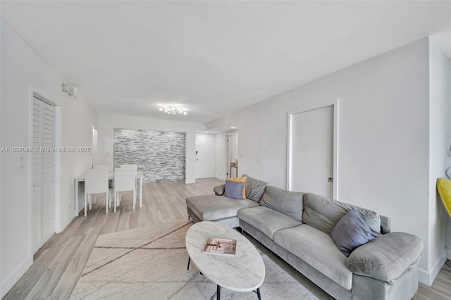 5005 Collins Ave Unit 815, Miami Beach, FL 33140 - living area with light wood-style floors