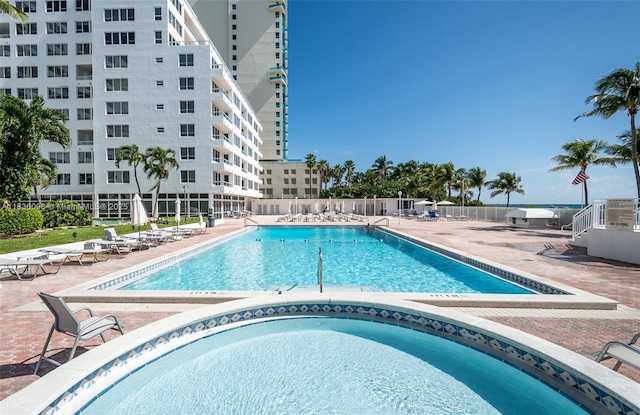 5005 Collins Ave Unit 815, Miami Beach, FL 33140 - community pool featuring a patio