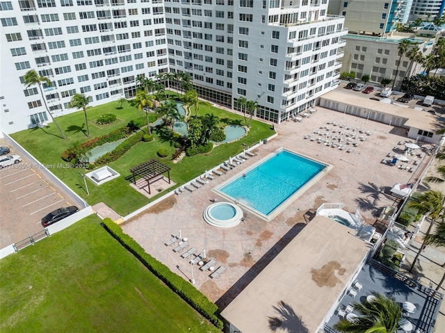 5005 Collins Ave Unit 815, Miami Beach, FL 33140 - view of urban area featuring a pool and apartment complex / building