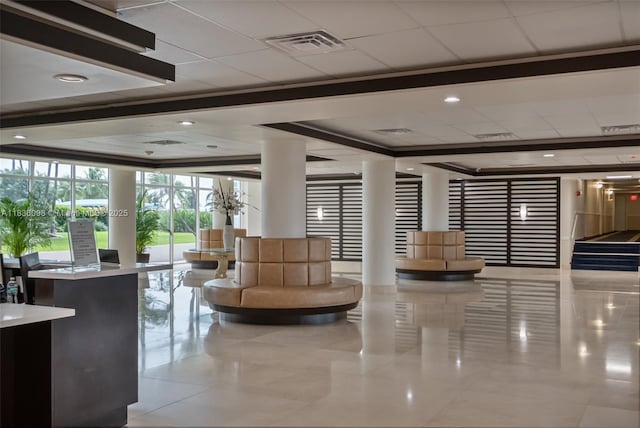 5005 Collins Ave Unit 815, Miami Beach, FL 33140 - building lobby with expansive windows