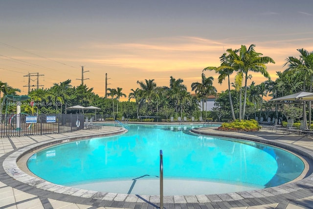 4126 Cascada Cir, Cooper City, FL 33024 - community pool featuring a patio area