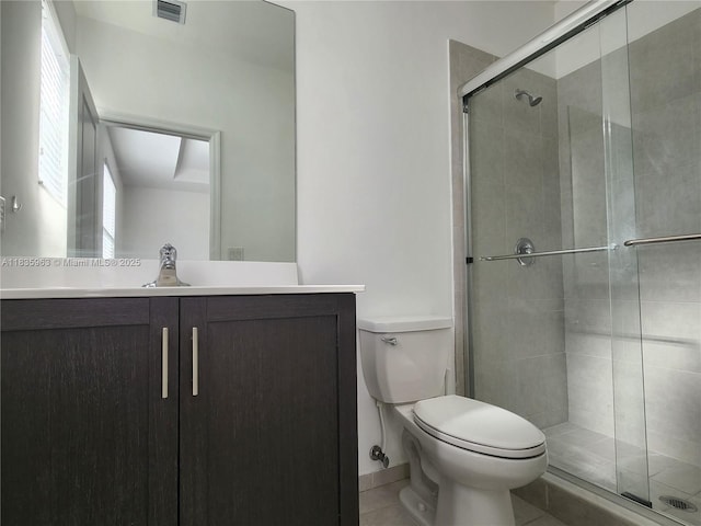 2693 SE 19th St, Homestead, FL 33035 - bathroom featuring tile patterned floors, vanity, and a stall shower