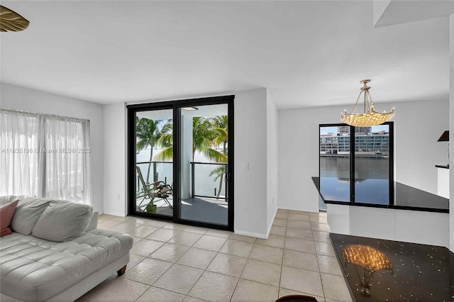 1600 S Bayshore Ln Unit 3A, Coconut Grove, FL 33133 - living area with plenty of natural light and light tile patterned flooring
