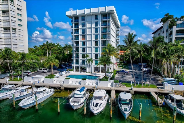 1600 S Bayshore Ln Unit 3A, Coconut Grove, FL 33133 - dock featuring a water view