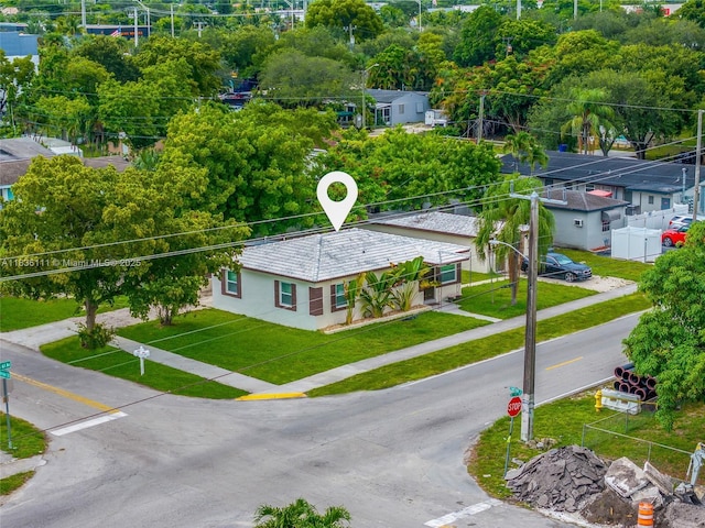 6044 Funston St, Hollywood, FL 33023 - drone / aerial view of a tree filled landscape