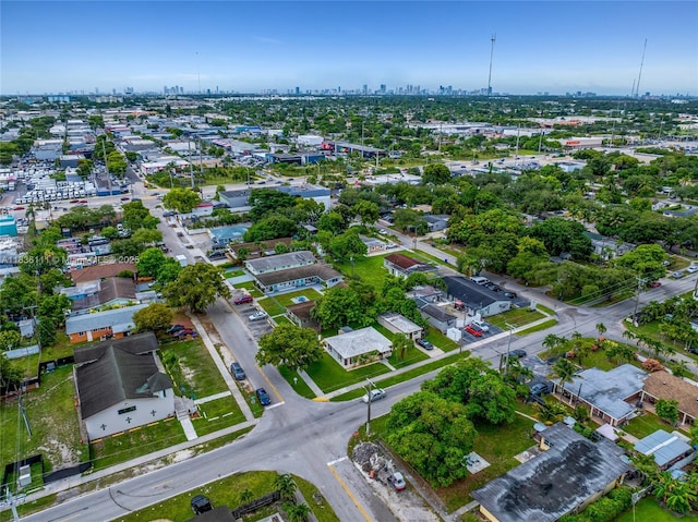 6044 Funston St, Hollywood, FL 33023 - aerial view of property and surrounding area featuring skyline