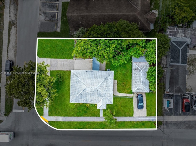 6044 Funston St, Hollywood, FL 33023 - aerial view of property's location featuring property boundaries highlighted