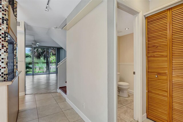 2921 SW 87th Ave Unit 511, Davie, FL 33328 - corridor with light tile patterned floors, recessed lighting, and stairway