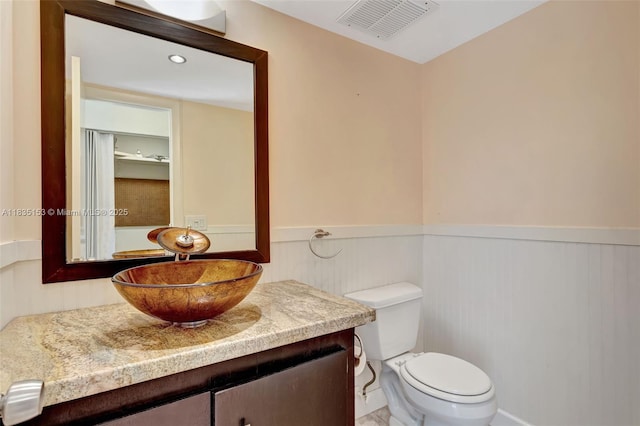 2921 SW 87th Ave Unit 511, Davie, FL 33328 - bathroom with wainscoting and vanity