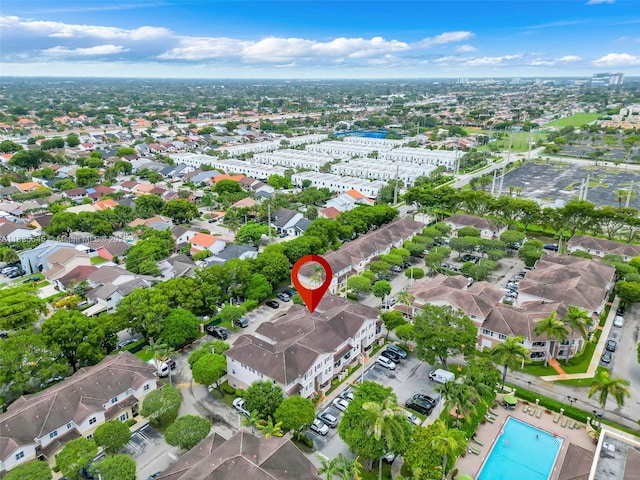 8956 W Flagler St Unit 203, Miami, FL 33174 - aerial overview of property's location with a pool area