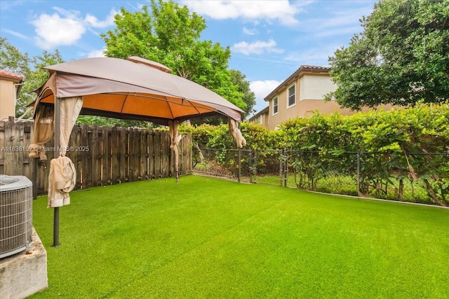 12720 SW 49th Ct, Miramar, FL 33027 - fenced backyard featuring a gazebo