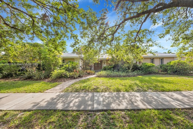 15340 SW 82nd Ave, Palmetto Bay, FL 33157 - view of front of property featuring a front lawn and stucco siding