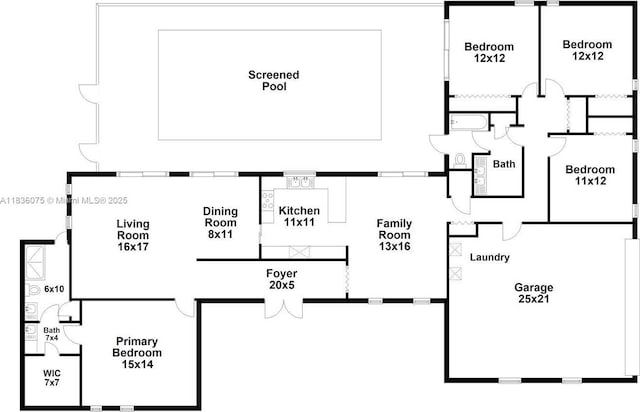 15340 SW 82nd Ave, Palmetto Bay, FL 33157 - view of property floor plan