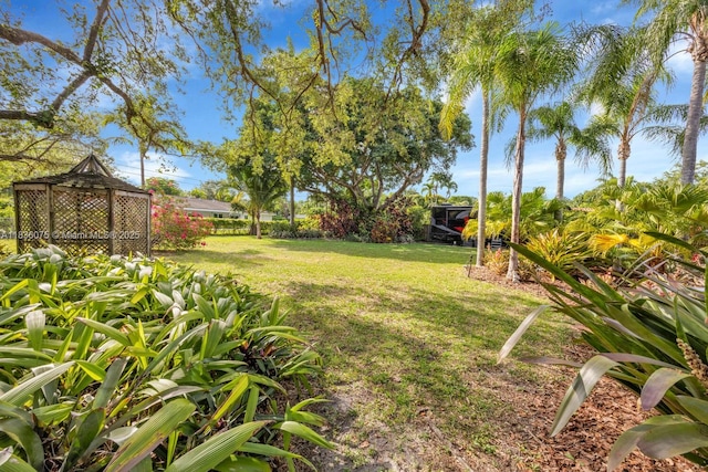 15340 SW 82nd Ave, Palmetto Bay, FL 33157 - view of green lawn featuring a gazebo