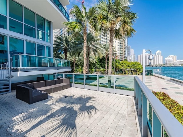 1331 Brickell Bay Dr Unit Bl-21, Miami, FL 33131 - patio / terrace featuring a view of skyline