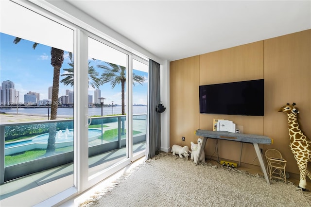 1331 Brickell Bay Dr Unit Bl-21, Miami, FL 33131 - living room featuring a view of skyline