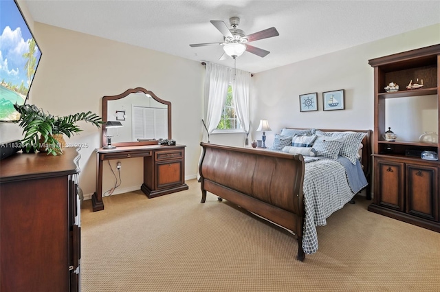 5194 NW 106th Ave, Doral, FL 33178 - bedroom featuring light colored carpet and ceiling fan