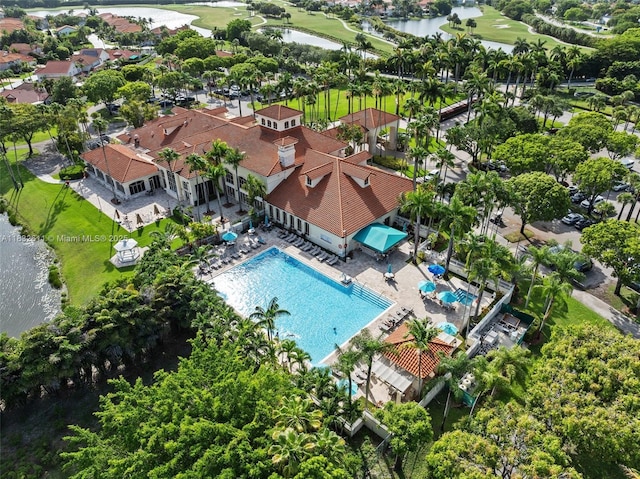 5194 NW 106th Ave, Doral, FL 33178 - drone / aerial view of a large body of water and a golf club
