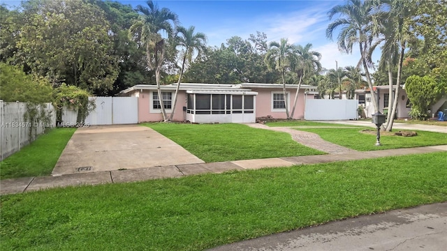 841 NE 139th St, North Miami, FL 33161 - single story home with stucco siding and a sunroom