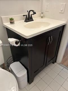10441 Mahogany Key Cir Unit 202, Miami, FL 33196 - bathroom with vanity and tile patterned flooring